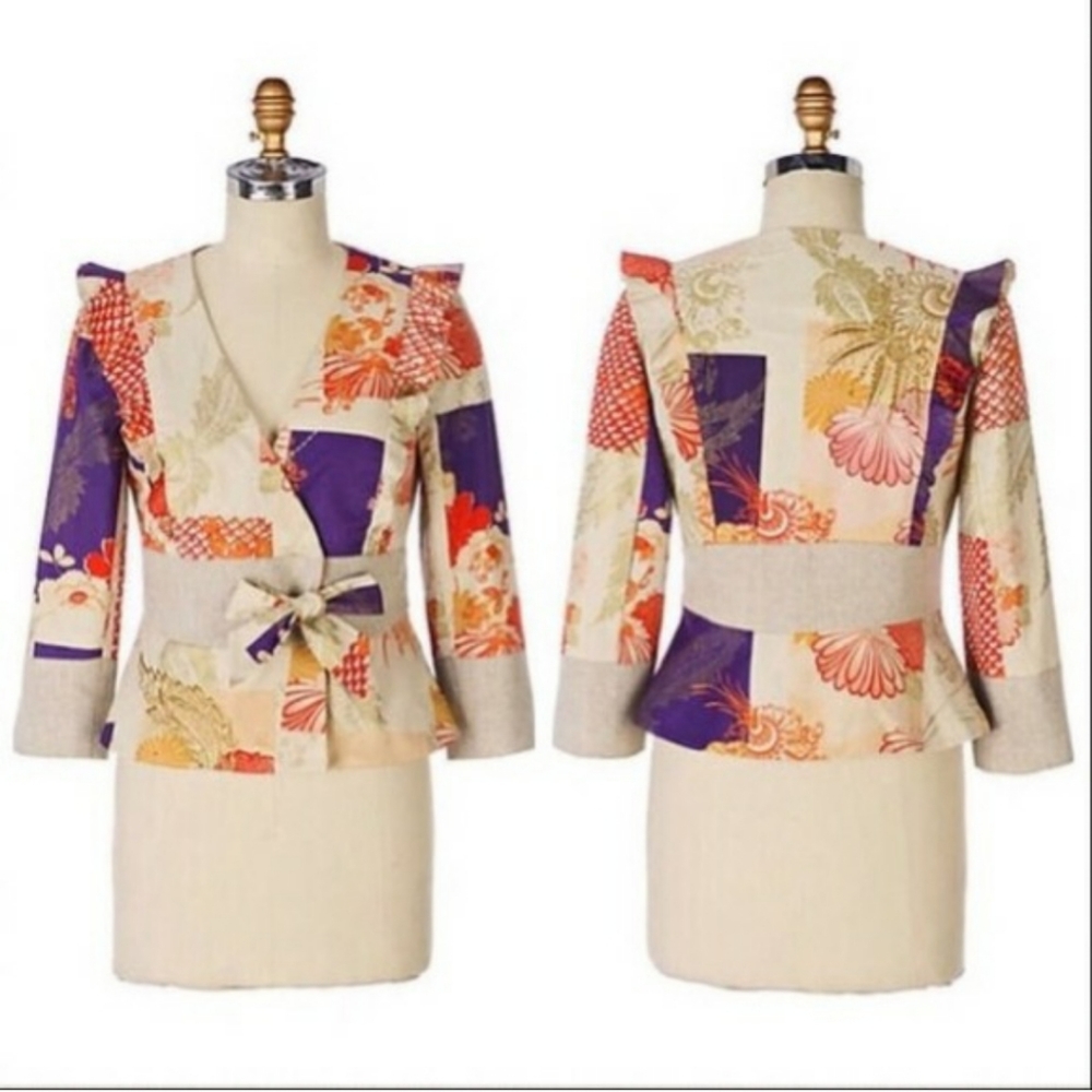 Anthropologie Multicolor Floral Blazer - Picture 4 of 7